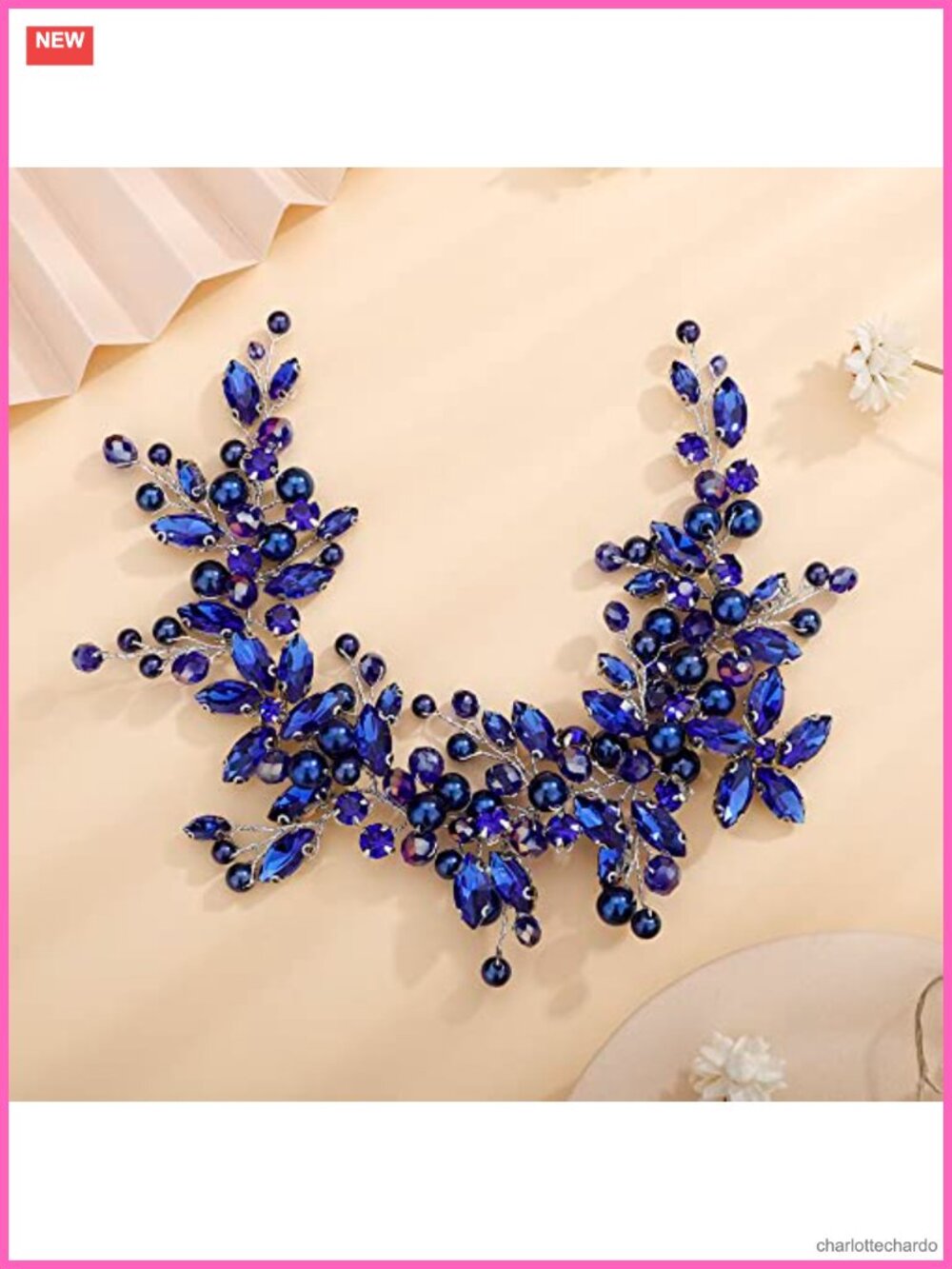 Rhinestone Crystal Pearl Headband Wedding Bridal Hair Accessory